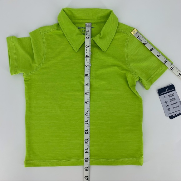 Tommy Bahama Active NWT Boys' Lime Green Short Sleeve Polo Shirt, XS - Picture 10 of 13